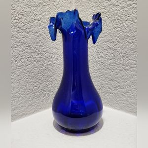 MCM Mid-Century Modern Blue Swung Vase